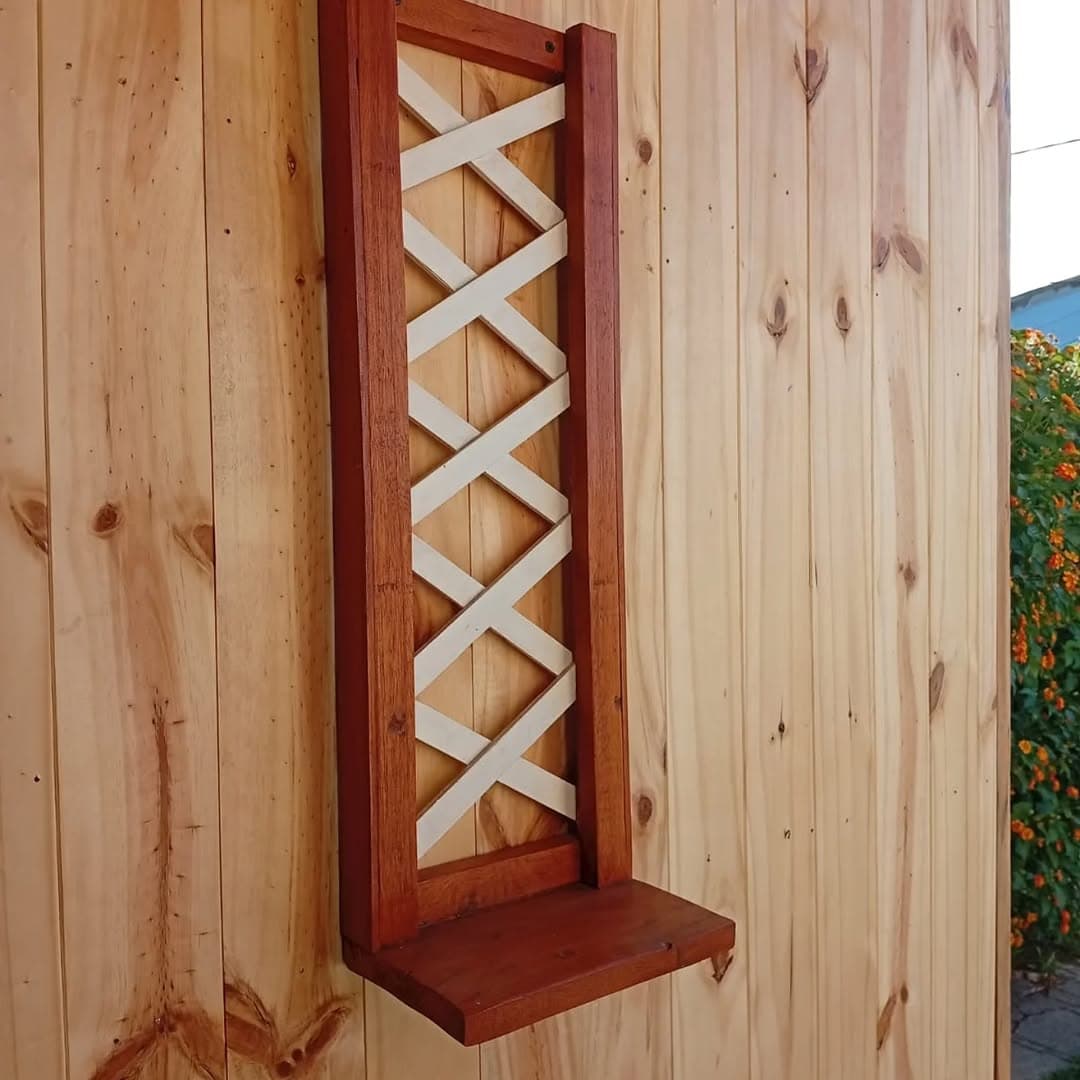 Macetero con enrejado trellis para exterior