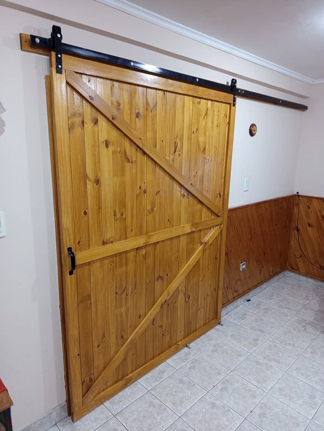 Puerta granero corrediza de madera